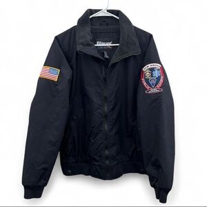 Mens Blauer Soft Shell Bomber Jacket size Medium